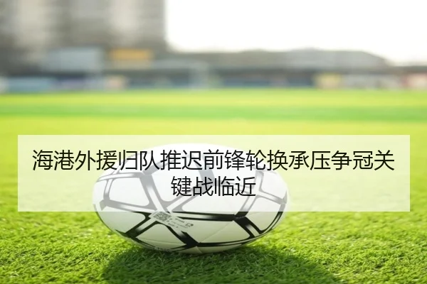 海港外援归队推迟前锋轮换承压争冠关键战临近 | kaiyun