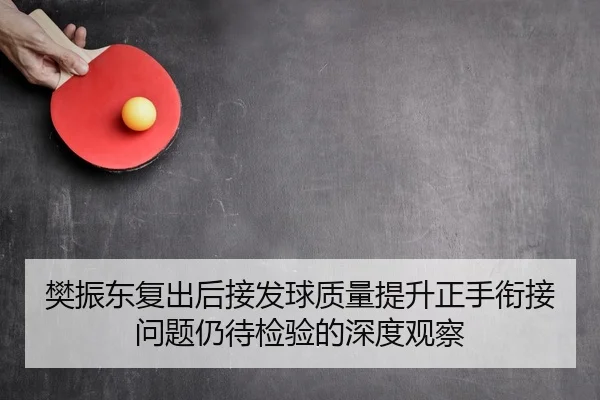 樊振东复出后接发球质量提升正手衔接问题仍待检验的深度观察 | kaiyun